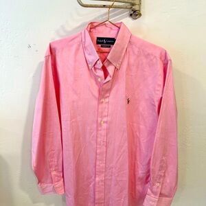 Ralph Lauren Blue Label Pink Button Down Shirt